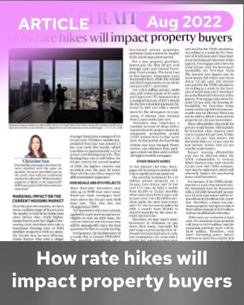 How rate hikes will impact property buyers